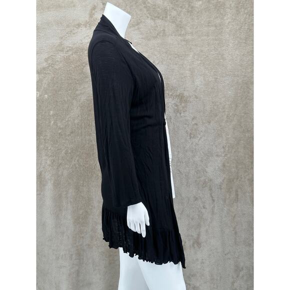 Cocomo‎ Top Womens Large Black Mock Layer Tunic Office Work Travel Artsy Modest - Picture 3 of 12